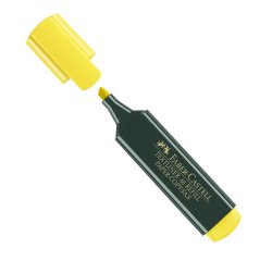 Evidenziatore Textliner 48 -  punta di 3 differenti larghezze: 5,0-3,0-1,0mm  - giallo - Faber-Castell