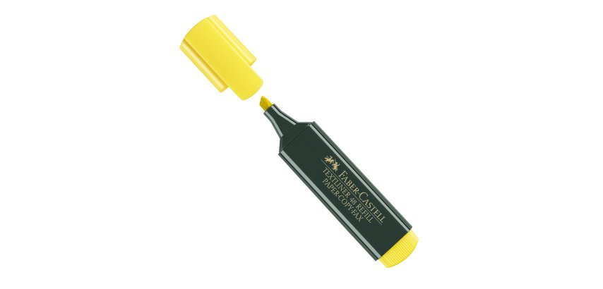 Evidenziatore Textliner 48 - punta a scalpello - tratto 1,0-3,0-5,0mm - giallo - Faber-Castell