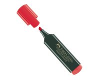 Evidenziatore Textliner 48 -  punta di 3 differenti larghezze: 5,0-3,0-1,0mm - rosso - Faber-Castell