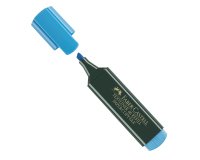 Evidenziatore Textliner 48 -  punta di 3 differenti larghezze: 5,0- 3,0-1,0mm - azzurro - Faber-Castell
