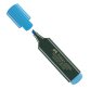 Evidenziatore Textliner 48 -  punta di 3 differenti larghezze: 5,0- 3,0-1,0mm - azzurro - Faber Castell