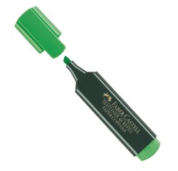 Evidenziatore Textliner 48 -  punta di 3 differenti larghezze: 5,0-3,0mm-1,0mm  - verde - Faber-Castell