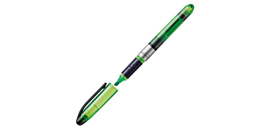 Evidenziatore Stabilo Navigator - punta a scalpello - tratto da 1,0-4,0mm - verde - Stabilo