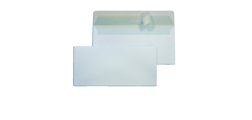 Busta Strip - senza finestra - 11 x 23 cm - 90 gr - bianco - Blasetti - conf. 500 pezzi