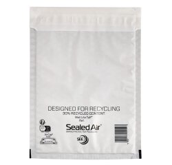 Busta imbottita Mail Lite Tuff Cushioned - impermeabile - K (35 x 47 cm) - bianco - Sealed Air - conf. 10 pezzi