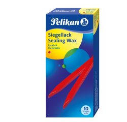 Ceralacca rossa - per lettere 60/10 - superfici ruvide - stecche da 600 gr - Pelikan