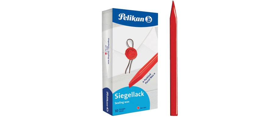 Ceralacca rossa - per lettere 60/10 - superfici ruvide - stecche da 600 gr - Pelikan