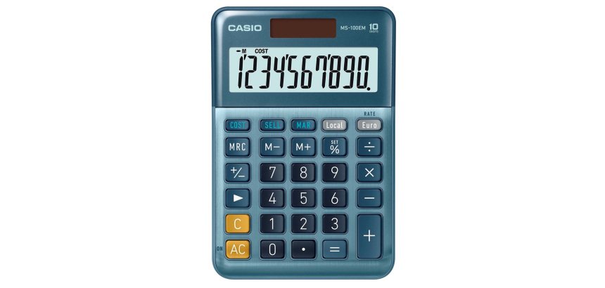 Casio MS-100EM calculator Desktop Display Multicolour