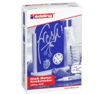 Marcatore a gesso liquido 4095 - punta tonda - da 2 a 3mm - rosso - Edding