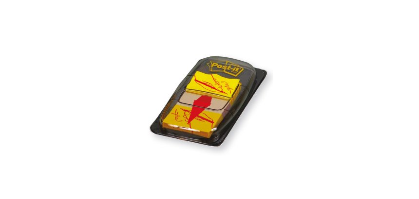 Segnapagina Post-it Index FIRMA QUI - 680-31 - 25,4 x 43,6 mm - Post-it - conf. 50 pezzi