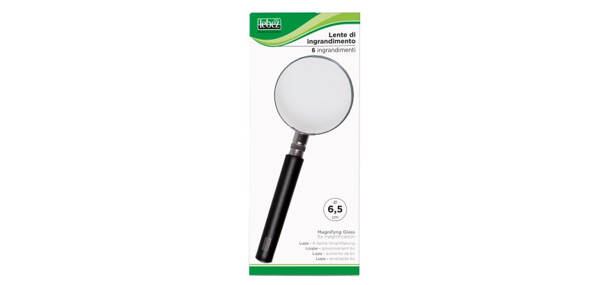 Lebez 1122 magnifier Black, Stainless steel