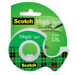 Nastro adesivo Magic 810 - con chiocciola - permanente - 1,9 cm x 7,5 m - trasparente - Scotch