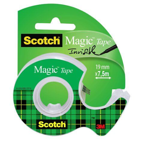 Nastro adesivo Magic 810 - con chiocciola - permanente - 1,9 cm x 7,5 m - trasparente - Scotch