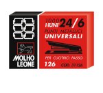 Punti 126 - 24/6 - metallo - Molho Leone - conf. 1000 pezzi
