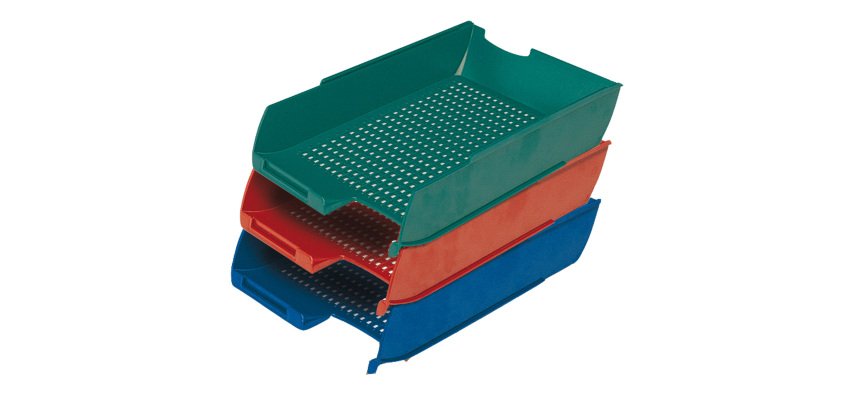 Vaschetta portacorrispondenza PS7Star - 25,5 x 35,5 x 6,5 cm - rosso - Methodo