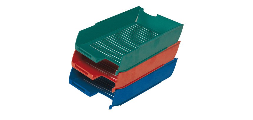Vaschetta portacorrispondenza PS7Star - 25,5 x 35,5 x 6,5 cm - rosso - Methodo