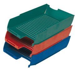 Vaschetta portacorrispondenza PS7Star - 25,5 x 35,5 x 6,5 cm - verde - Methodo