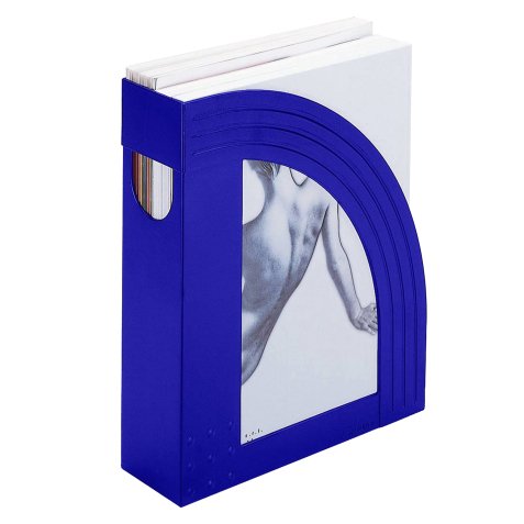 Portariviste E803 - 24,5 x 30 cm -  dorso 7,5 cm - blu - Fellowes