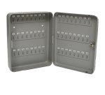 Cassetta portachiavi da muro - 30 x 24 x 7 cm - 48 posti - grigio antracite - Metalplus