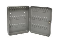 Cassetta portachiavi da muro - 30 x 24 x 7 cm - 48 posti - grigio antracite - Metalplus