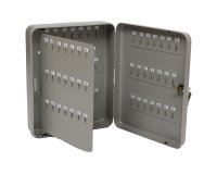 Cassetta portachiavi da muro - 37x28x7,5 cm - 128 posti - grigio antracite - Metalplus