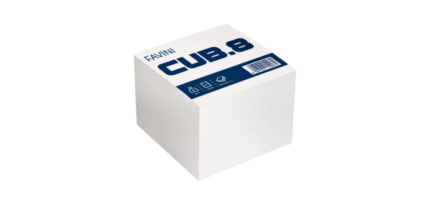 Foglietti Cubo - bianco - 95 x 95mm - 80gr - 700 fogli - Favini