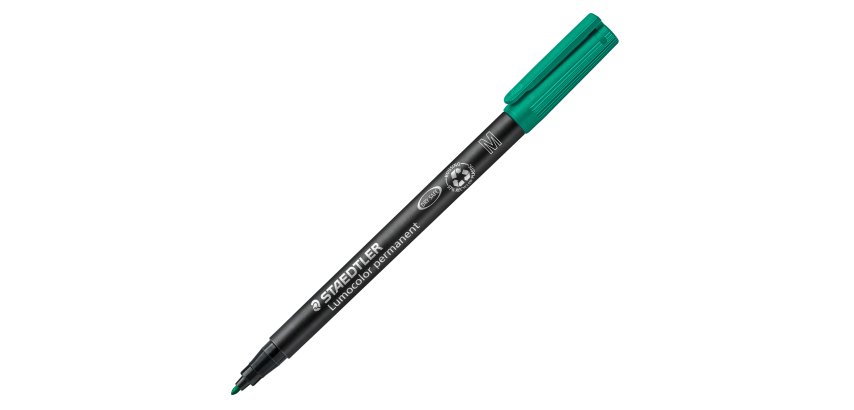 Pennarello Lumocolor Permanent 317 - punta 1,0mm - verde - Staedtler