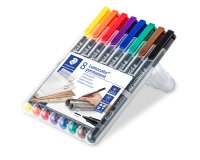 Pennarello Astucci Lumocolor Permanent 317 - punta 1,0mm - 8 colori  - Staedtler