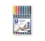 Pennarello Astucci Lumocolor Permanent 317 - punta 1,0mm - 8 colori  - Staedtler