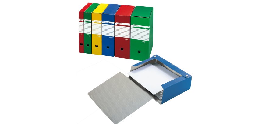 SEI Rota Spazio box file Blue PVC