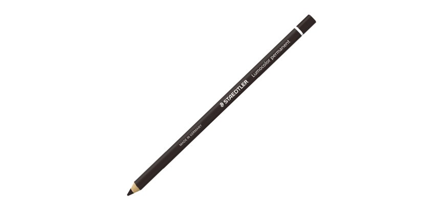 Matita Lumocolor Glasochrom - permanente  - nero - Staedtler