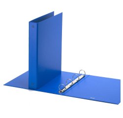 Raccoglitore Europa - 4 anelli tondi 30 mm - dorso 4 cm - 22x30 cm - azzurro - Favorit