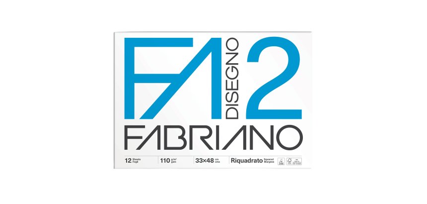 Fabriano 8001348161660 drafting paper 12 sheets