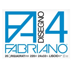Album F4 - 24x33cm - 220gr - 20 fogli - liscio - squadrato - Fabriano