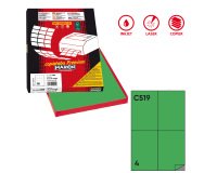 Markin X210C519VE printer label Green Self-adhesive printer label