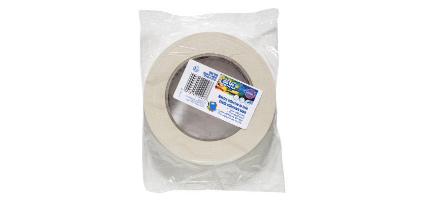 Nastro adesivo telato TPA 200 - 19 mm x 25 m - tela plastificata - bianco - Eurocel