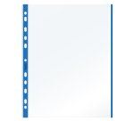 Buste forate con banda colorata - Linear - buccia - 21 x 29,7 cm - blu - Favorit - conf. 10 pezzi
