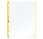 Buste forate con banda colorata - Linear - buccia - 21 x 29,7 cm - giallo - Favorit - conf. 10 pezzi