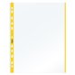 Buste forate con banda colorata - Linear - buccia - 21 x 29,7 cm - giallo - Favorit - conf. 10 pezzi