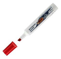 Pennarello Whiteboard Marker Velleda 1791  - punta a scalpello da 3,3mm a 4,6mm  - rosso - Bic