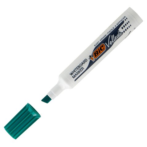 Pennarello Whiteboard Marker Velleda 1791  - punta a scalpello da 3,3 a 4,6mm - verde - Bic