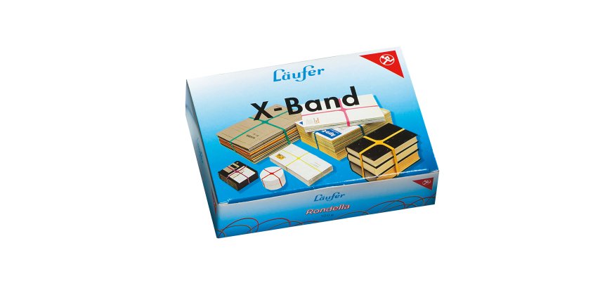 Elastici X Band - diametro 10 x 15 x 1,1 cm- 100 gr - colori assortiti - Lebez