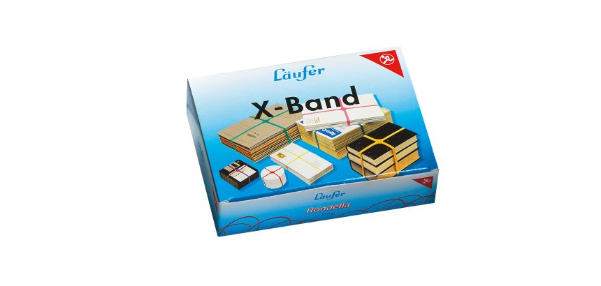 Elastici X Band - diametro 10 x 15 x 1,1 cm- 100 gr - colori assortiti - Lebez
