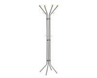 Appendiabiti - 4 posti - 180 x 52 cm - argento - Alco