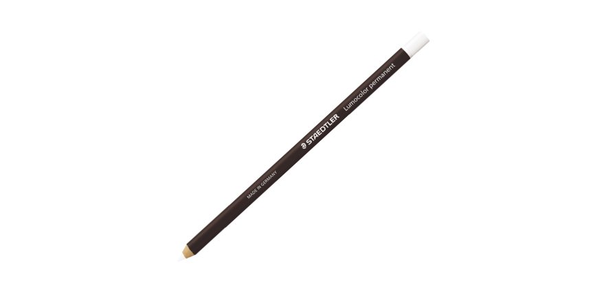 Matita Lumocolor Glasochrom - permanente  - bianco - Staedtler