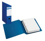 Raccoglitore Stelvio F - 22 x 30 cm - 4 anelli a D 50 mm - dorso 7 cm - blu - Sei Rota