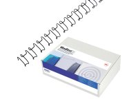 Dorsi spirale IbiWire - metallo - 21 anelli - 6 mm - argento - GBC - scatola 100 pezzi