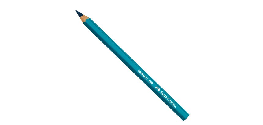 Matita 698 Jumbo per alimenti - esagonale - mina blu - Faber-Castell
