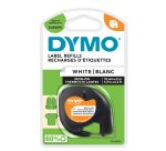 Nastro Letratag - 12 mm x 2 mt - bianco - termoadesivo - Dymo