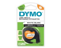 Nastro Letratag - 12 mm x 2 mt - bianco - termoadesivo - Dymo